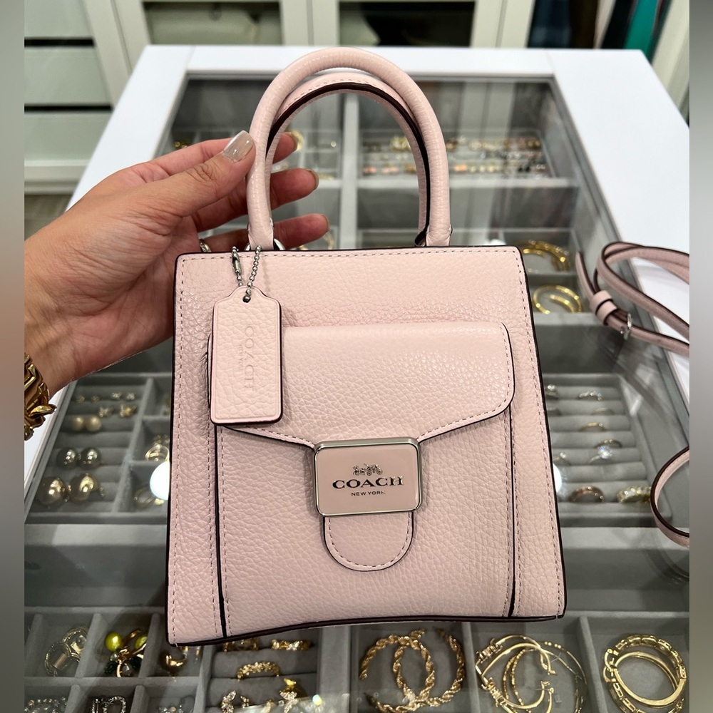 Coach Mini Pepper Crossbody Ice Pink